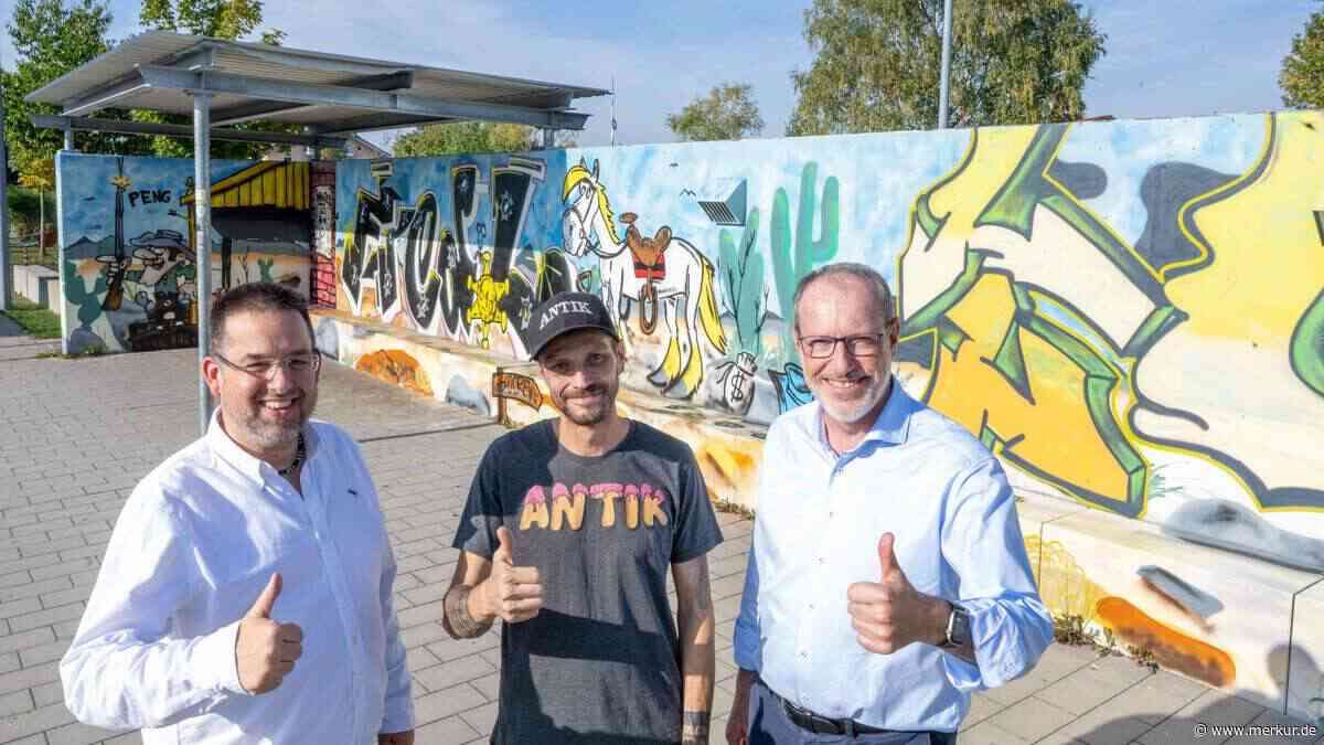 Hier dürfen Sprayer ganz legal loslegen: Neue Graffiti-Wand in Holzkirchen