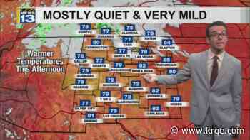 Chilly morning, milder and mostly calm weather