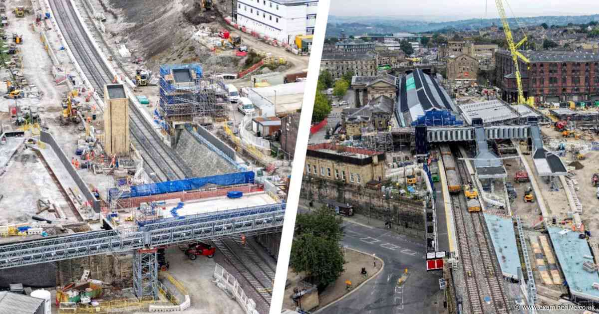 Huddersfield train station upgrade in pictures after 16 days of 24/7 hard graft