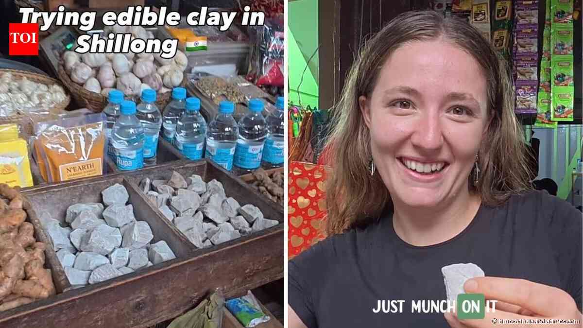 ‘I'm going to munch on clay’: Foreigner tries Shillong's unusual edible snack, says ‘It's not for me’