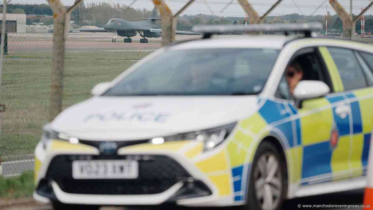 British man arrested on suspicion of terror offences in RAF Fairford plot