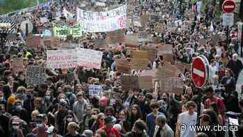 Hundreds of schools in France blockaded in biggest day of student protests so far