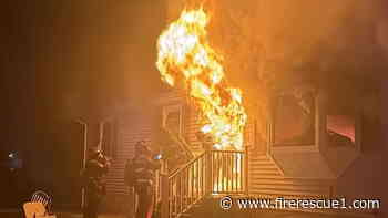 Video: N.H. firefighter searching for residents burned, breaks leg