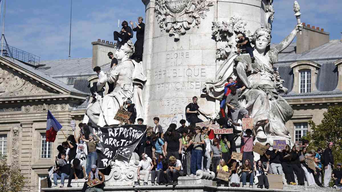 Schülerproteste in Frankreich erreichen neuen Höhepunkt
