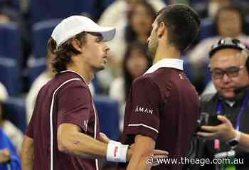 Demon was taking it up to Djokovic in the Beijing final. Then this happened