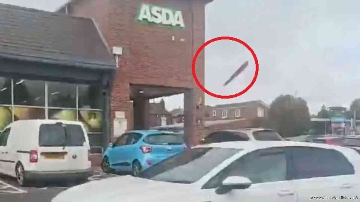 Asda shoppers watch 'machete flying through the air after attack'