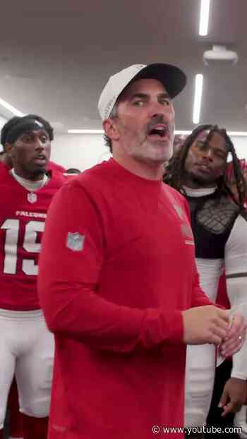 Inside the locker room after the Monday Night Football dub in New Orleans! #nfl #atlanta #falcons