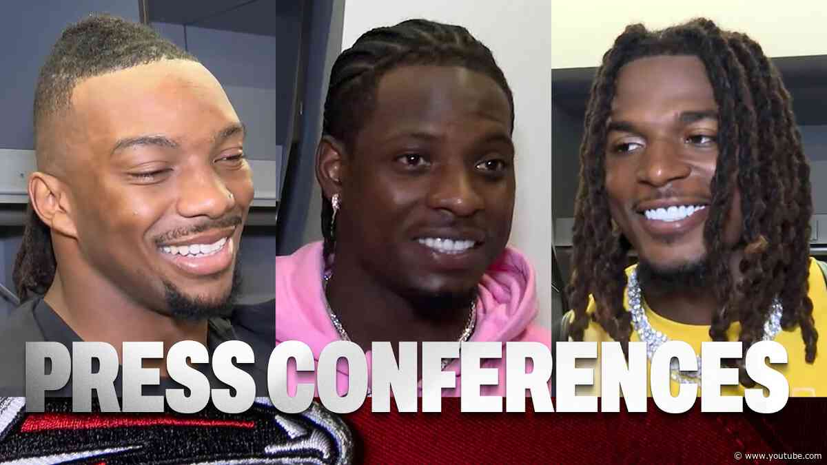Atlanta Falcons players speak to media after 45-24 win over New Orleans Saints | Press Conference