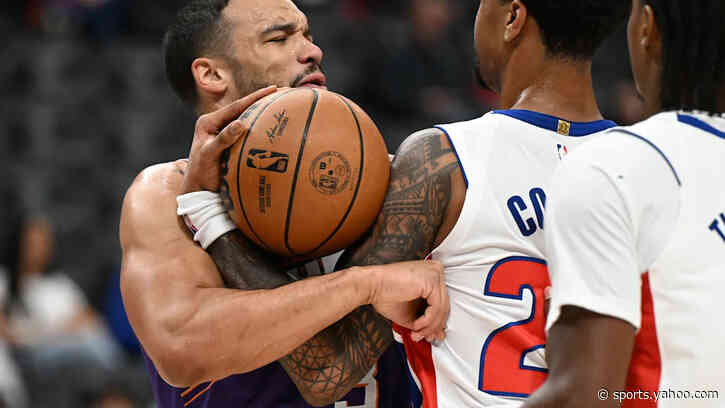 John Collins grabs Dillon Brooks' throat mere minutes into Pistons-Suns preseason opener