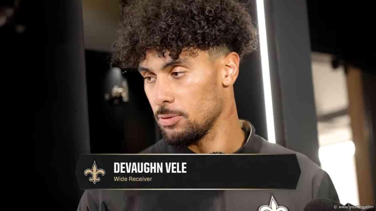 Devaughn Vele Postgame after Saints Loss to Falcons