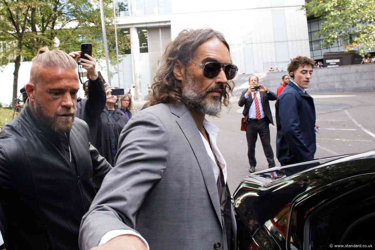 Russell Brand says 'God bless you' as he leaves court ahead of start of rape trial