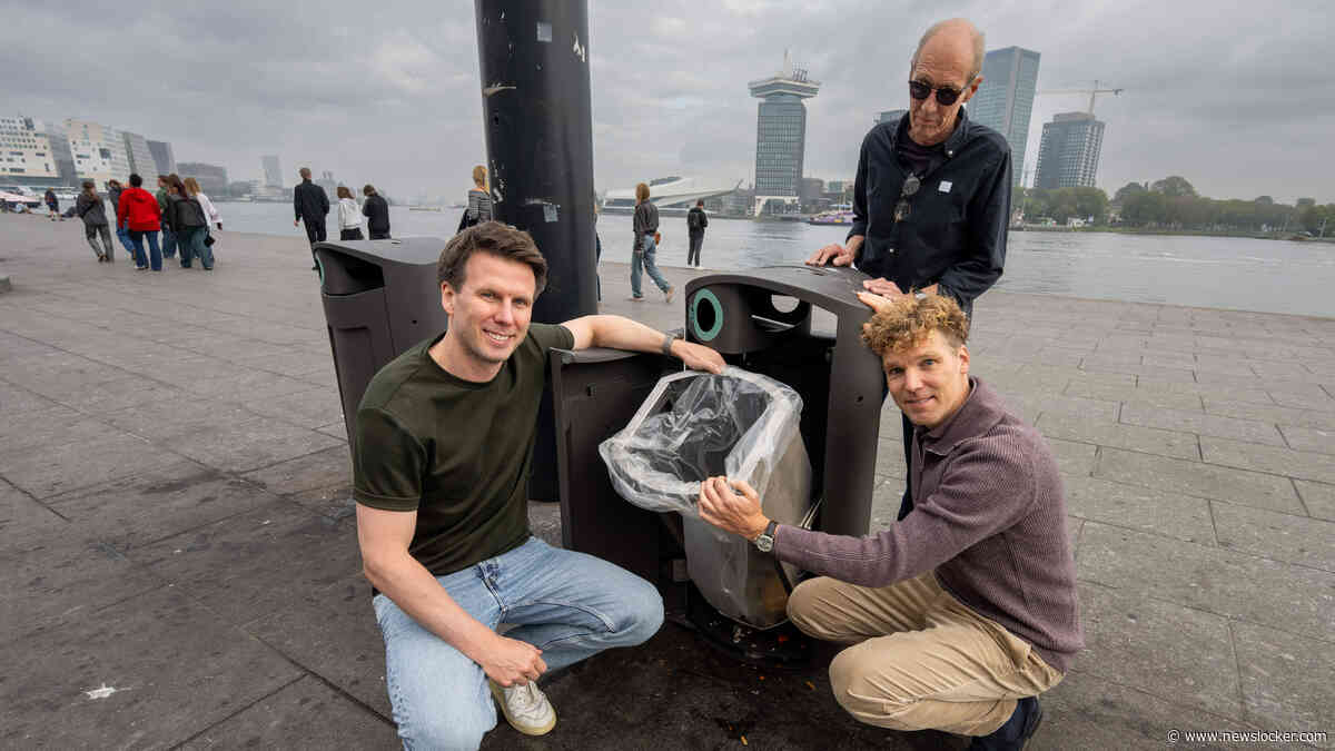 Kritiek op dure nieuwe Amsterdamse prullenbak: ’Dit is hartstikke gevaarlijk’