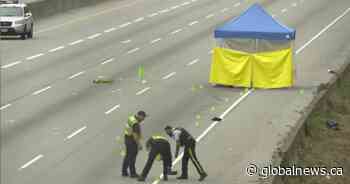 Highway 1 partially closed after man’s body found on road