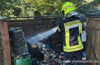 FW Flotwedel: Mülltonnenbrand am Schleusenweg in Langlingen