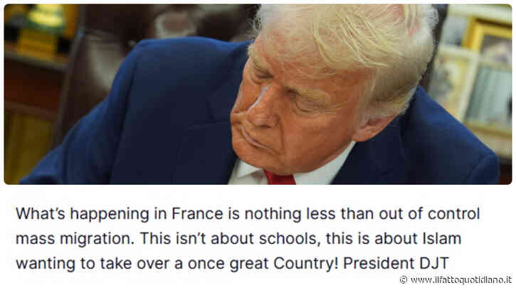 Proteste in Francia, Trump: “Colpa dell’immigrazione di massa, l’Islam vuole prendere il controllo del paese”