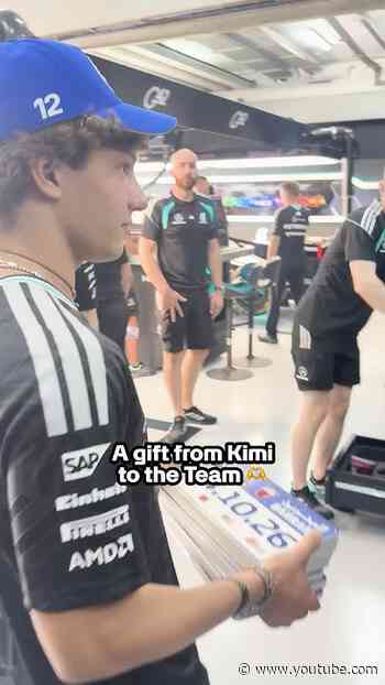 Call him Kimi SANTA-nelli 😎 #f1shorts #mercedes #kimiantonelli