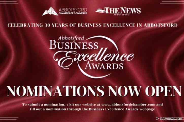 Nominees announced for 30th annual Abbotsford Business Excellence Awards