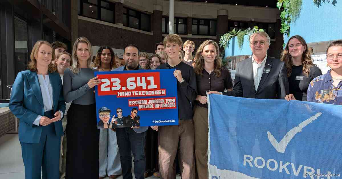 Met 25.000 handtekeningen naar Den Haag: Boy Tanis (19) strijdt tegen de verleiding van rokende influencers