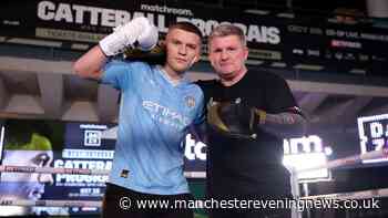 Ricky Hatton's son says 'he's looking down on us' as he announces Manchester football match in honour of boxing legend