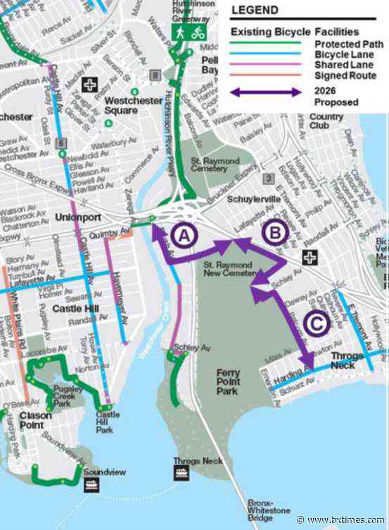 DOT proposes bike network that would connect Throggs Neck to Ferry Point Park