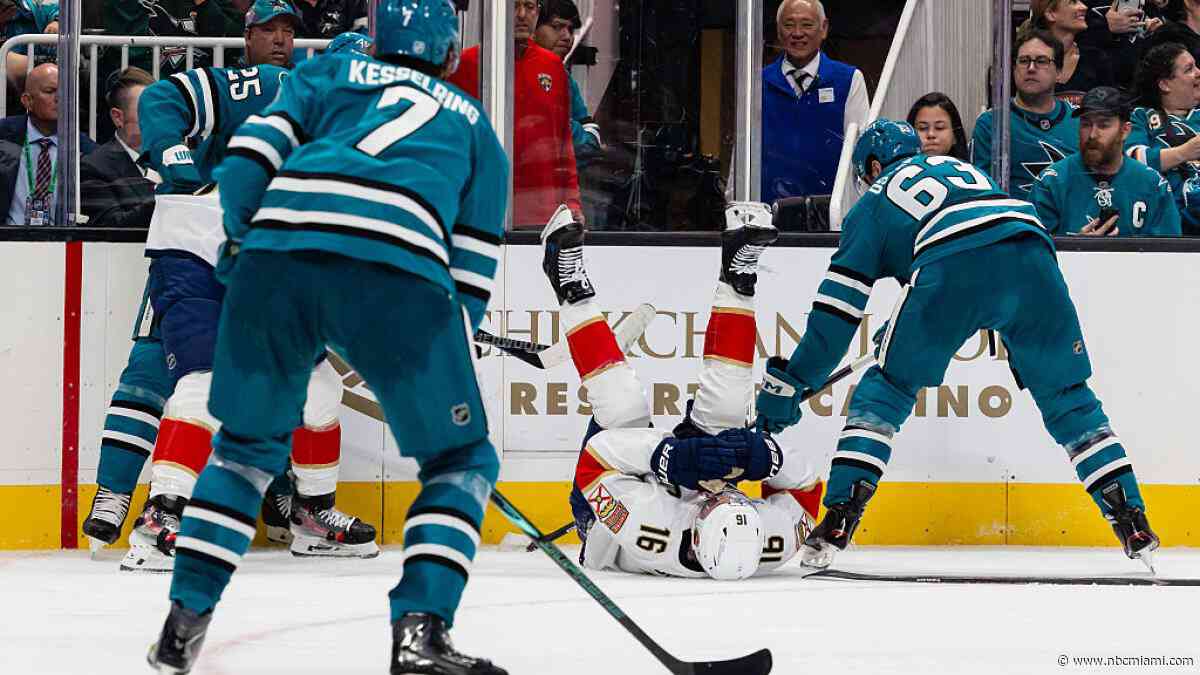 Florida captain Aleksander Barkov will not need surgery, out 6-8 weeks, Panthers say