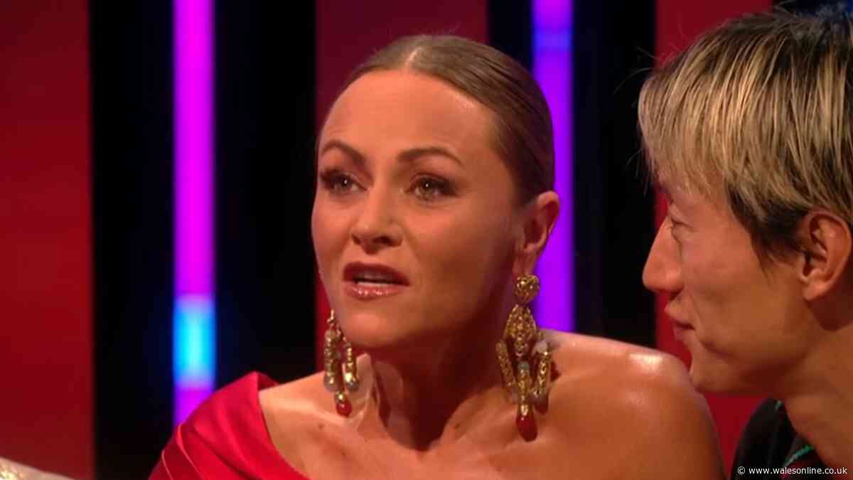 Strictly's Jaime Winstone admits 'it's been emotional' as she gets teary 