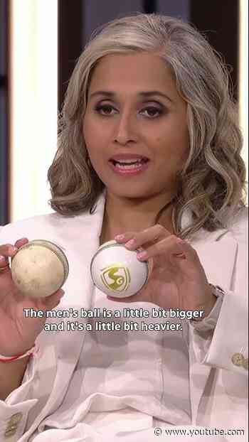 Why men's and women's balls are different sizes for cricket #cricket