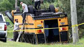 Sheriff releases nightmarish video of school bus overturning and killing girl, 16, as well as innocent man driving to work after second car crossed center line