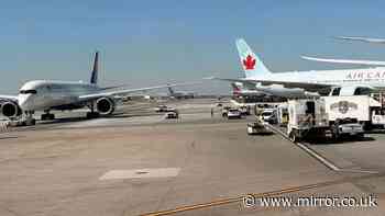 Delta and Air Canada planes collide on runway at Los Angeles International Airport