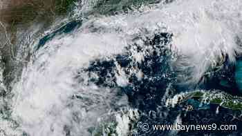 Tropical depression forms in the gulf, with quiet conditions elsewhere