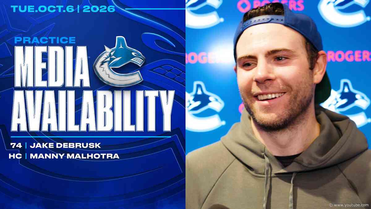 Jake DeBrusk & Head Coach Manny Malhotra Practice Media (Oct 6 2026)