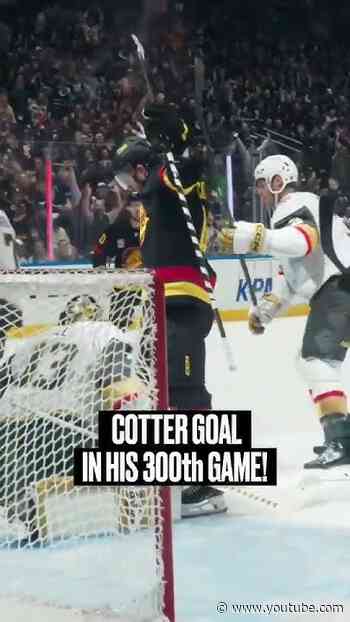 Paul Cotter goal in his 300th game!