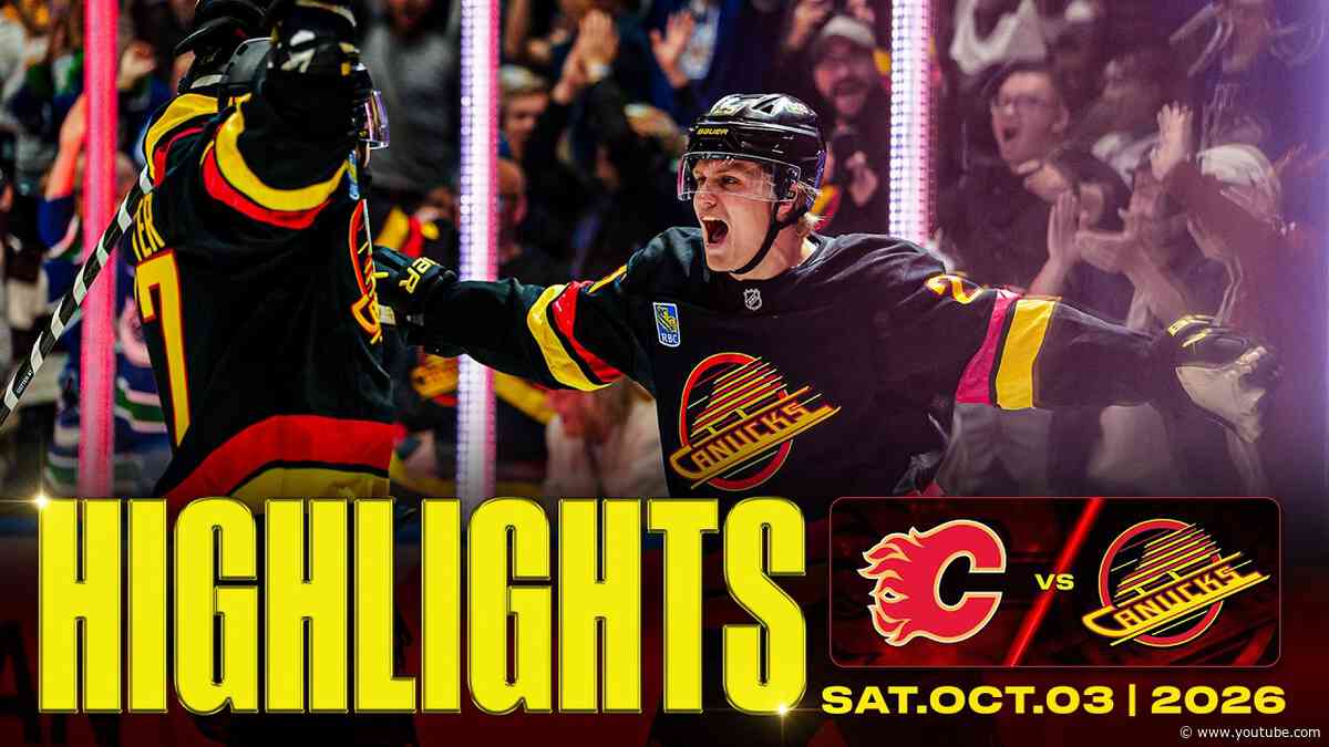 Game in 10 | Vancouver Canucks vs. Calgary Flames Highlights (Oct 3 2026)