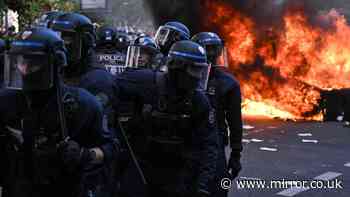 French riot police fire tear gas at protesters as more than 250,000 demand urgent school funding