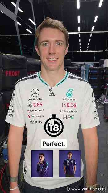 Speedy on and off track! Didn't even need the whole 30 seconds 🙌 #mercedesf1 #fredvesti #f1