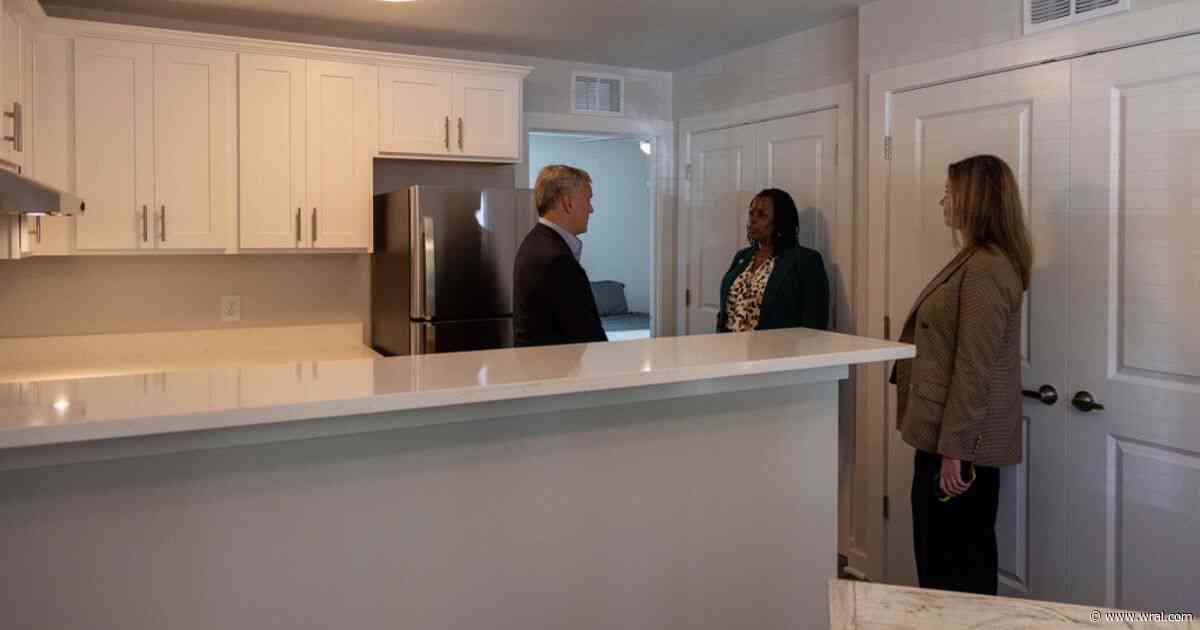 Stein highlights affordable housing during tour of new Raleigh complex
