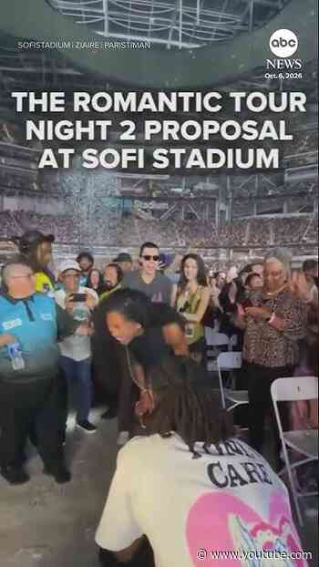 Lakers player Ziaire Williams proposes to girlfriend at Bruno Mars concert