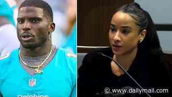 Tyreek Hill accused of 'trying to punch estranged wife in the stomach when she was pregnant' in bombshell divorce testimony about 'violent' NFL star