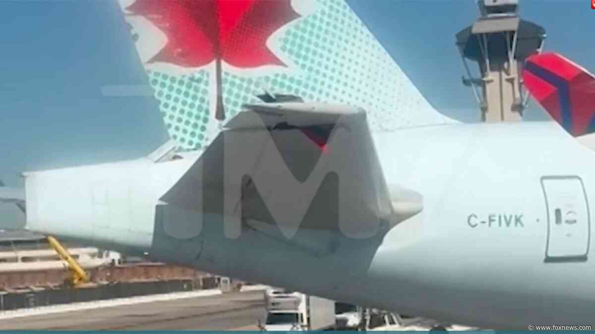 Delta Air Lines jet clips an Air Canada plane on LAX tarmac