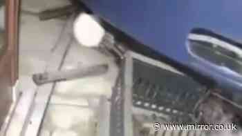 Shocking moment passenger ferry crashes into mansion after losing control