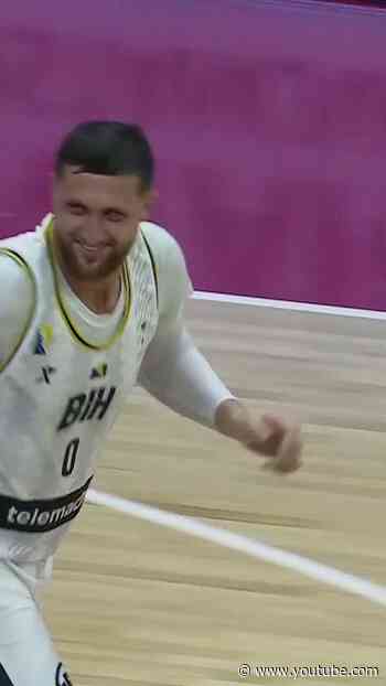 Nurkic with the ultimate troll move 🤌😂 #FIBAWC