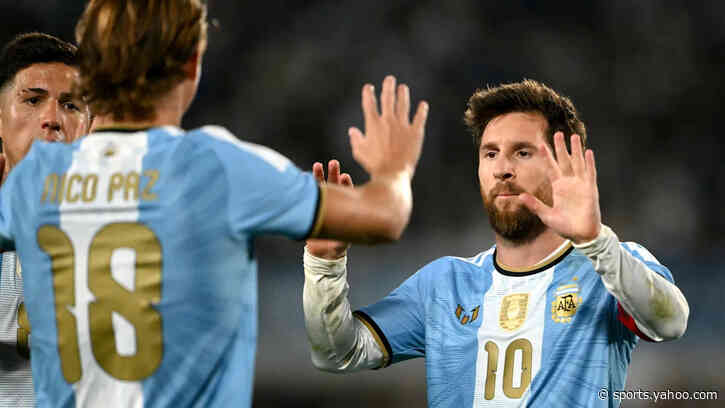 Lionel Messi scores one goal, assists two in final game for Argentina