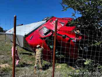 2 New Mexico National Guard members jump into action after coming up on rollover crash on I-40