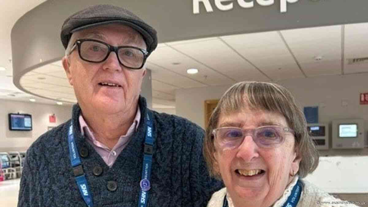 Hospital volunteers who are 'daft as brushes' share secret to 50 years of marriage