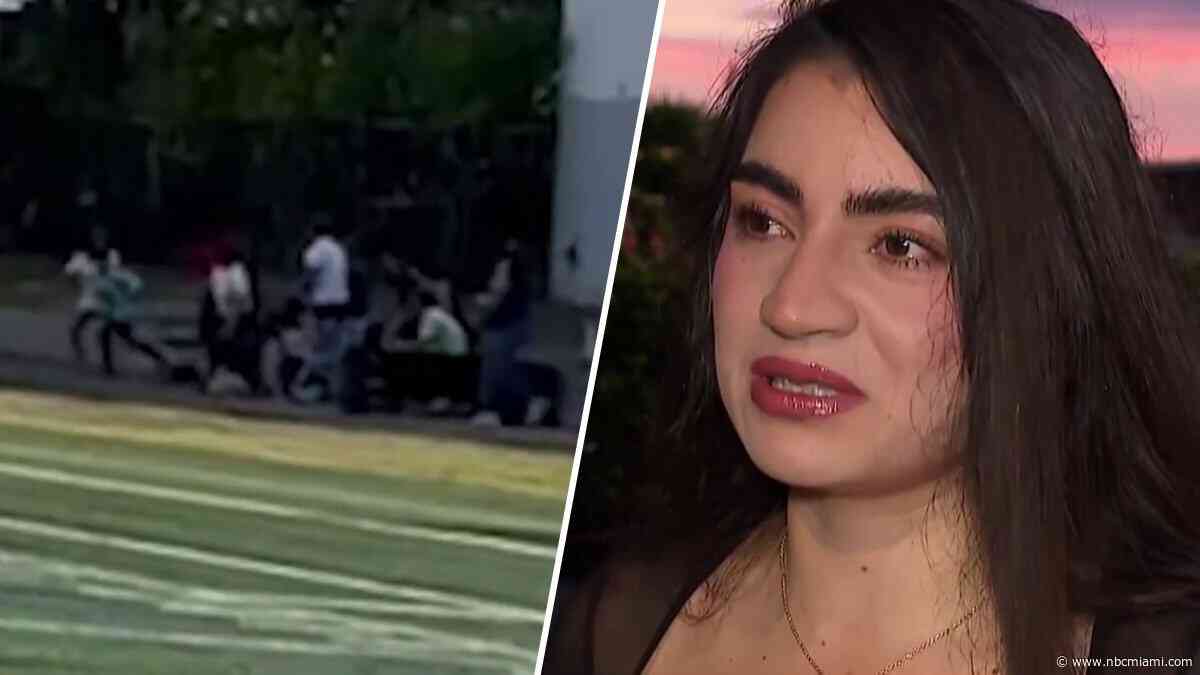 Woman recalls scary moments when she was randomly stabbed at son's soccer game
