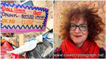 Coventry woman who got so fed up of dumped rubbish she turned it into art