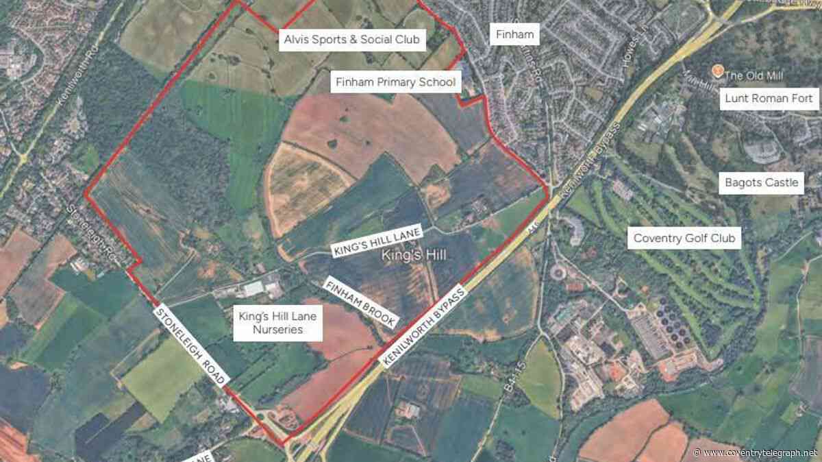 King's Hill masterplan unveiled for up to 4,000 homes on Coventry's edge