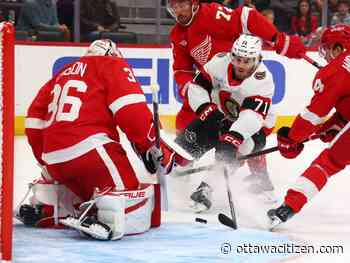 Senators' Tim Stützle continues blistering season start in loss to Red Wings