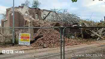 Historic church demolished after partial roof collapse