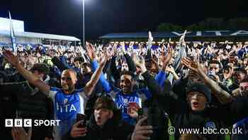Hatters charged after play-off pitch invasion